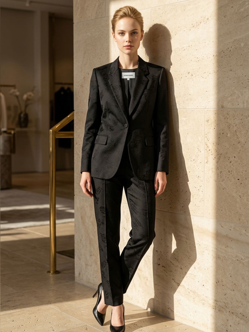 Zadig & Voltaire Black Tailored Blazer & Trousers Set